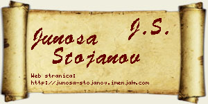 Junoša Stojanov vizit kartica